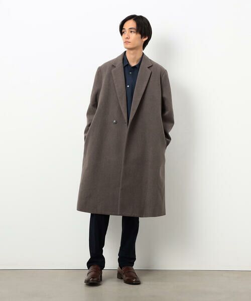 COMME CA ISM / コムサイズム その他アウター | ウールブレンド メルトン セミダブル チェスターコート | 詳細16