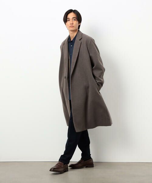 COMME CA ISM / コムサイズム その他アウター | ウールブレンド メルトン セミダブル チェスターコート | 詳細17