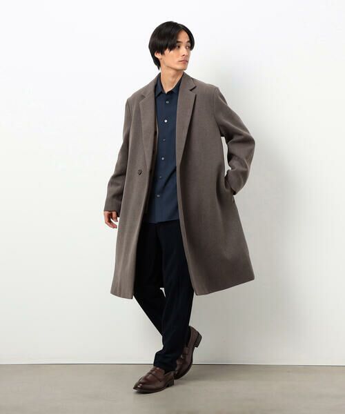 COMME CA ISM / コムサイズム その他アウター | ウールブレンド メルトン セミダブル チェスターコート | 詳細18