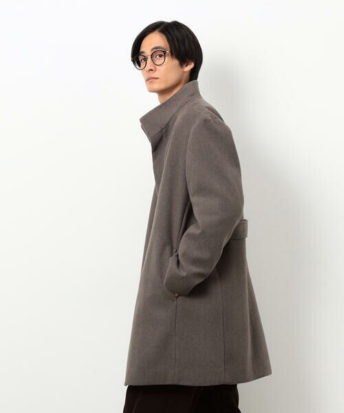 COMME CA ISM / コムサイズム その他アウター | ウールブレンド メルトン イタリアンカラー コート | 詳細11