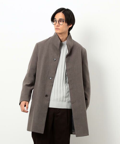 COMME CA ISM / コムサイズム その他アウター | ウールブレンド メルトン イタリアンカラー コート | 詳細12