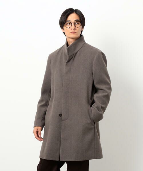 COMME CA ISM / コムサイズム その他アウター | ウールブレンド メルトン イタリアンカラー コート | 詳細13