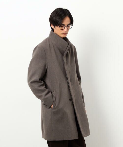 COMME CA ISM / コムサイズム その他アウター | ウールブレンド メルトン イタリアンカラー コート | 詳細15