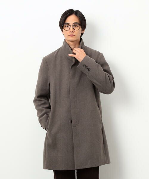 COMME CA ISM / コムサイズム その他アウター | ウールブレンド メルトン イタリアンカラー コート | 詳細16