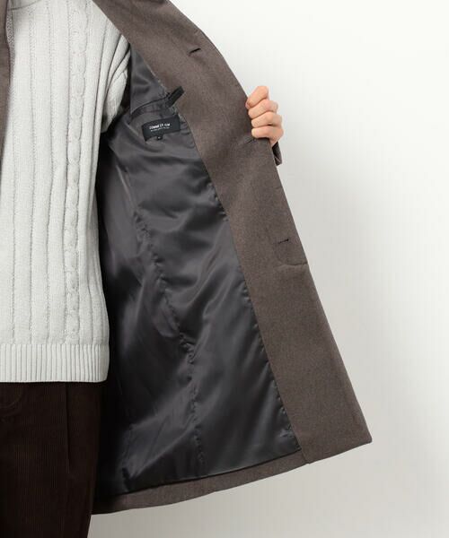 COMME CA ISM / コムサイズム その他アウター | ウールブレンド メルトン イタリアンカラー コート | 詳細26