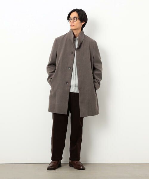 COMME CA ISM / コムサイズム その他アウター | ウールブレンド メルトン イタリアンカラー コート | 詳細8