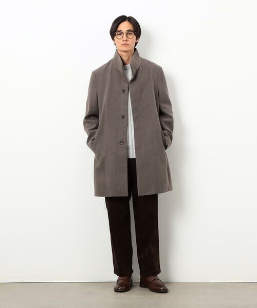 COMME CA ISM / コムサイズム その他アウター | ウールブレンド メルトン イタリアンカラー コート | 詳細9