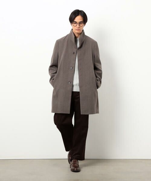 COMME CA ISM / コムサイズム その他アウター | ウールブレンド メルトン イタリアンカラー コート | 詳細10