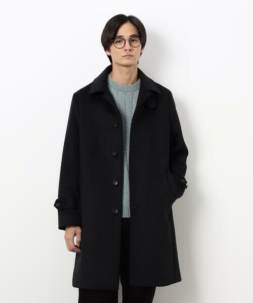 COMME CA ISM / コムサイズム ステンカラーコート | ハイブリッド ウールビーバー ステンカラーコート | 詳細11