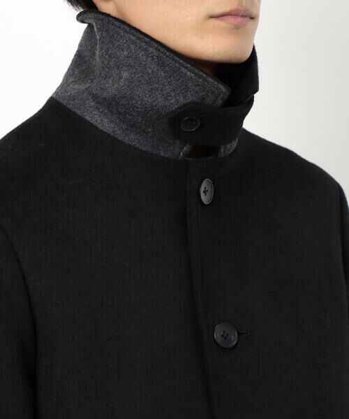 COMME CA ISM / コムサイズム ステンカラーコート | ハイブリッド ウールビーバー ステンカラーコート | 詳細16