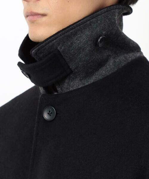 COMME CA ISM / コムサイズム ステンカラーコート | ハイブリッド ウールビーバー ステンカラーコート | 詳細17
