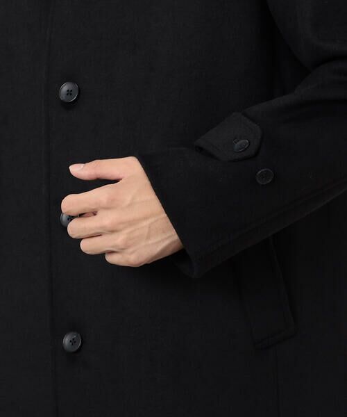 COMME CA ISM / コムサイズム ステンカラーコート | ハイブリッド ウールビーバー ステンカラーコート | 詳細18