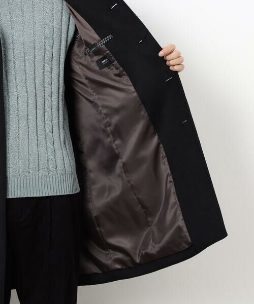COMME CA ISM / コムサイズム ステンカラーコート | ハイブリッド ウールビーバー ステンカラーコート | 詳細21