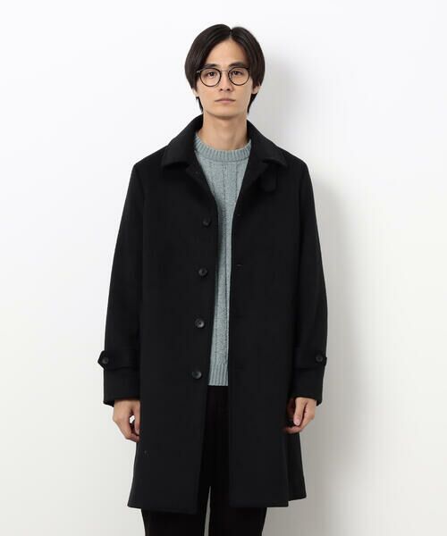 COMME CA ISM / コムサイズム ステンカラーコート | ハイブリッド ウールビーバー ステンカラーコート | 詳細3