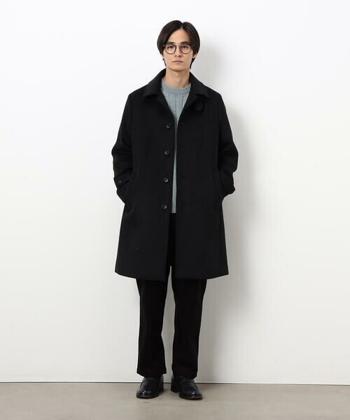 COMME CA ISM / コムサイズム ステンカラーコート | ハイブリッド ウールビーバー ステンカラーコート | 詳細5