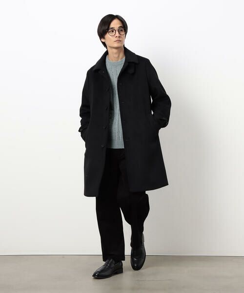 COMME CA ISM / コムサイズム ステンカラーコート | ハイブリッド ウールビーバー ステンカラーコート | 詳細7