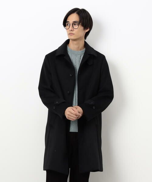 COMME CA ISM / コムサイズム ステンカラーコート | ハイブリッド ウールビーバー ステンカラーコート | 詳細8