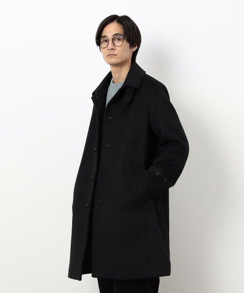 COMME CA ISM / コムサイズム ステンカラーコート | ハイブリッド ウールビーバー ステンカラーコート | 詳細9