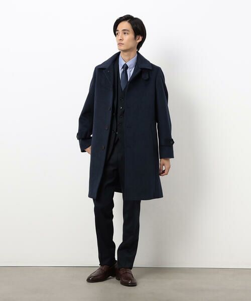 COMME CA ISM / コムサイズム ステンカラーコート | ハイブリッド ウールビーバー ステンカラーコート | 詳細26