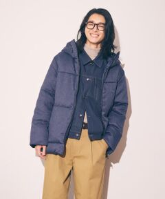 COMME CA ISM / コムサイズム ダウンジャケット・ベスト | ダイヤカットドビー ダウン フード ブルゾン