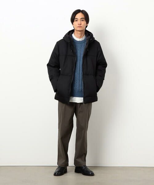 COMME CA ISM / コムサイズム ダウンジャケット・ベスト | ダイヤカットドビー ダウン フード ブルゾン | 詳細1