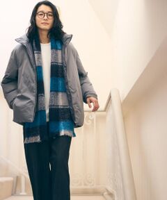 COMME CA ISM / コムサイズム ブルゾン | ポリエステル タッサー 機能中綿 スタンドカラーブルゾン