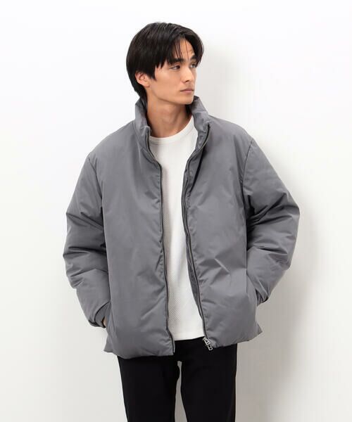 COMME CA ISM / コムサイズム ブルゾン | ポリエステル タッサー 機能中綿 スタンドカラーブルゾン | 詳細1
