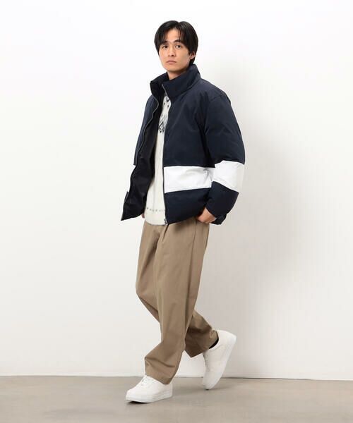 COMME CA ISM / コムサイズム ブルゾン | ポリエステル タッサー 機能中綿 ブロッキング スタンドカラーブルゾン | 詳細2
