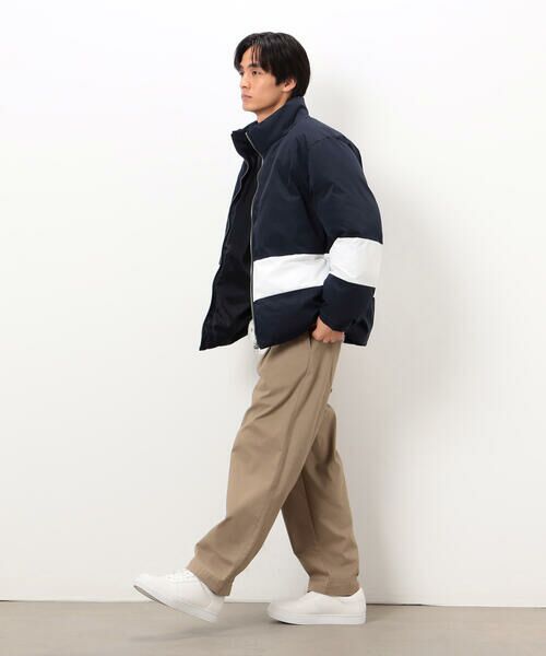 COMME CA ISM / コムサイズム ブルゾン | ポリエステル タッサー 機能中綿 ブロッキング スタンドカラーブルゾン | 詳細3