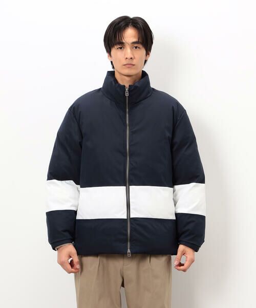 COMME CA ISM / コムサイズム ブルゾン | ポリエステル タッサー 機能中綿 ブロッキング スタンドカラーブルゾン | 詳細6