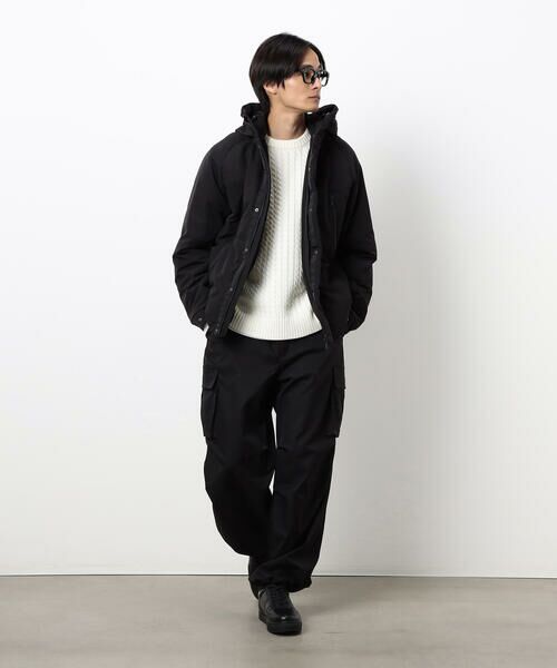 COMME CA ISM / コムサイズム ダウンジャケット・ベスト | ウェザー リサイクルダウン フードブルゾン | 詳細1