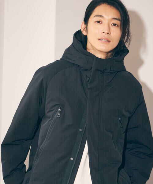 COMME CA ISM / コムサイズム ダウンジャケット・ベスト | ウェザー リサイクルダウン フードブルゾン | 詳細3