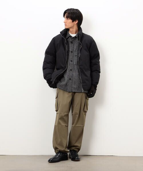 COMME CA ISM / コムサイズム ブルゾン | ファンシーツイード シャツブルゾン | 詳細1