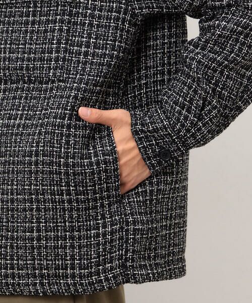 COMME CA ISM / コムサイズム ブルゾン | ファンシーツイード シャツブルゾン | 詳細12