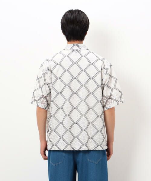 COMME CA ISM / コムサイズム シャツ・ブラウス | クロシェ風編み レースシャツ | 詳細8
