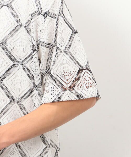 COMME CA ISM / コムサイズム シャツ・ブラウス | クロシェ風編み レースシャツ | 詳細11