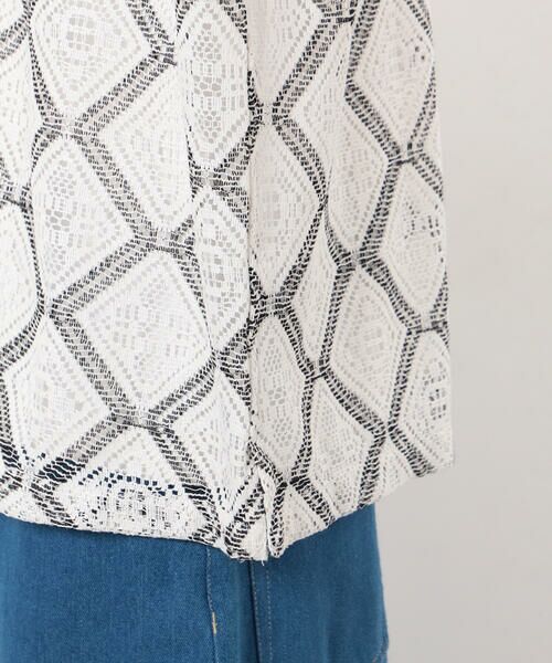 COMME CA ISM / コムサイズム シャツ・ブラウス | クロシェ風編み レースシャツ | 詳細12