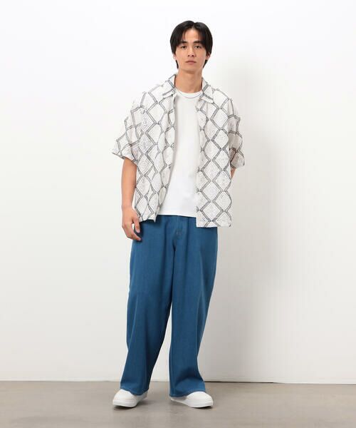 COMME CA ISM / コムサイズム シャツ・ブラウス | クロシェ風編み レースシャツ | 詳細2