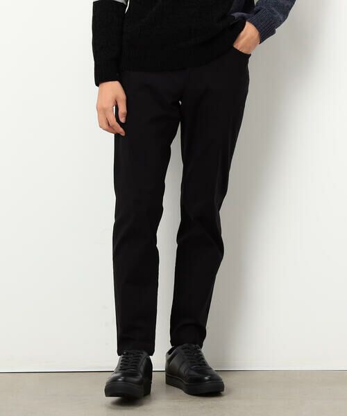 COMME CA ISM / コムサイズム その他パンツ | 【スマートベーシックパンツ】ハイテンション裏起毛 スキニーパンツ(ブラック)