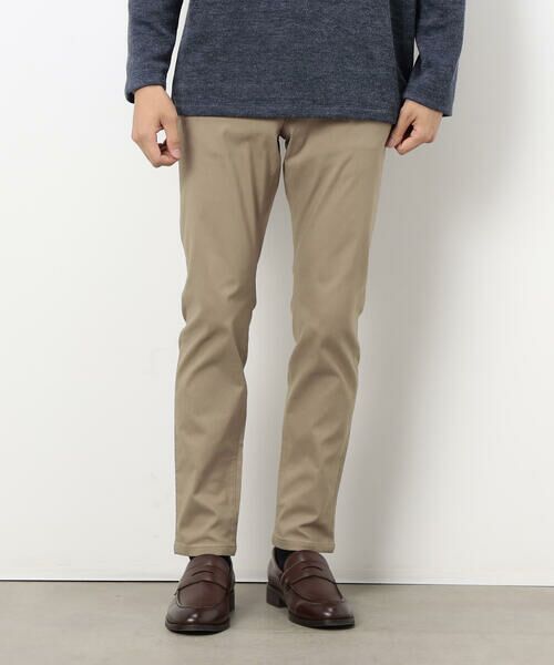COMME CA ISM / コムサイズム その他パンツ | 【スマートベーシックパンツ】ハイテンション裏起毛 スキニーパンツ(ベージュ)