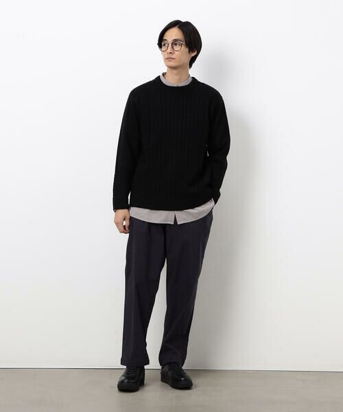 COMME CA ISM / コムサイズム その他パンツ | 【スマートベーシックパンツ】ハイテンション 裏起毛 ワンタック ワイド テーパード パンツ | 詳細7