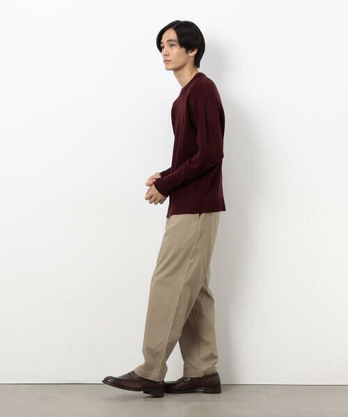 COMME CA ISM / コムサイズム その他パンツ | 【スマートベーシックパンツ】ハイテンション 裏起毛 ワンタック ワイド テーパード パンツ | 詳細14