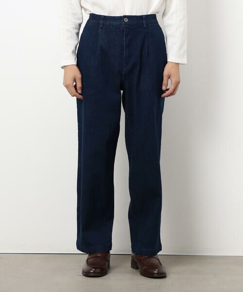 COMME CA ISM / コムサイズム デニムパンツ | ストレッチデニム ワンタック バレルパンツ | 詳細6