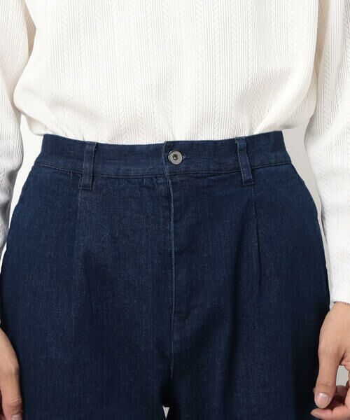 COMME CA ISM / コムサイズム デニムパンツ | ストレッチデニム ワンタック バレルパンツ | 詳細9