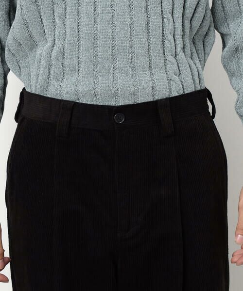 COMME CA ISM / コムサイズム その他パンツ | コーデュロイ ワンタック ワイド テーパードパンツ | 詳細9