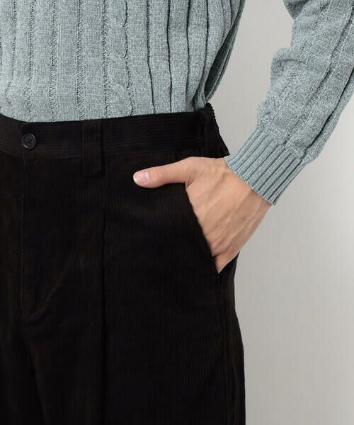 COMME CA ISM / コムサイズム その他パンツ | コーデュロイ ワンタック ワイド テーパードパンツ | 詳細11