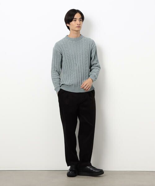 COMME CA ISM / コムサイズム その他パンツ | コーデュロイ ワンタック ワイド テーパードパンツ | 詳細3