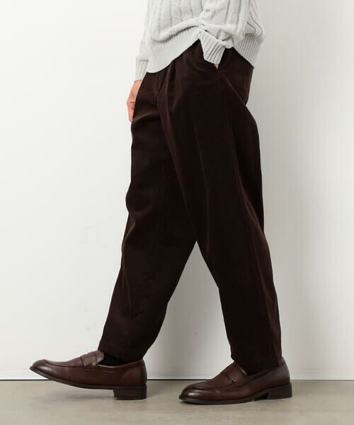 COMME CA ISM / コムサイズム その他パンツ | コーデュロイ ワンタック ワイド テーパードパンツ | 詳細18