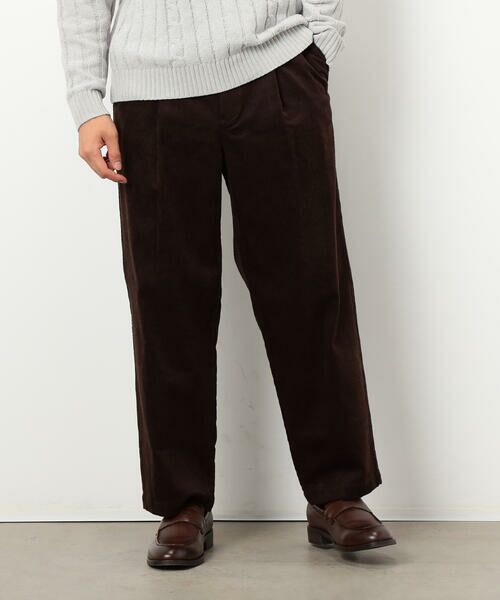 COMME CA ISM / コムサイズム その他パンツ | コーデュロイ ワンタック ワイド テーパードパンツ | 詳細16