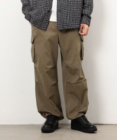 COMME CA ISM / コムサイズム その他パンツ | ポリエステルツイル ワイドシルエット カーゴパンツ